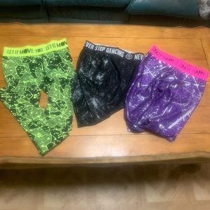 Lot of 3 Zumba Leggings